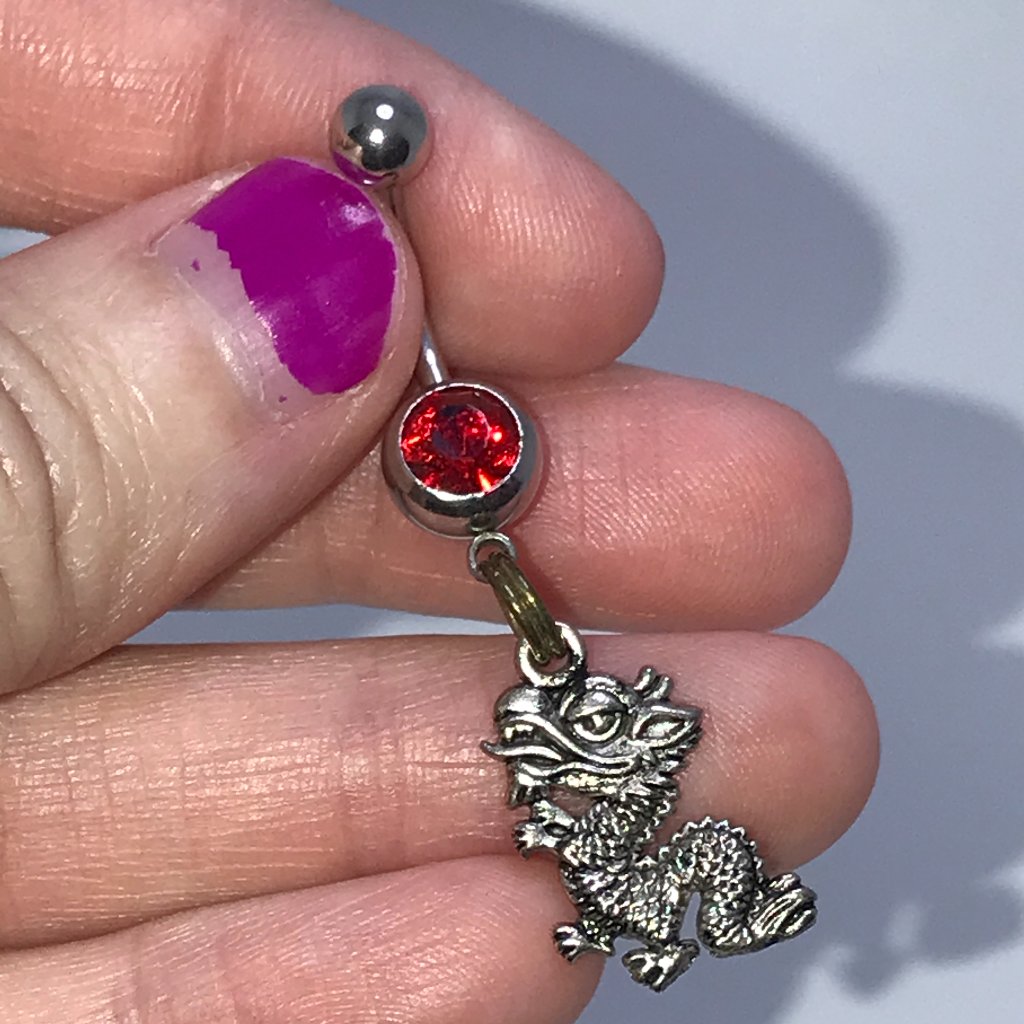 Dragon Dangle Belly Ring